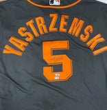 Mike Yastrzemski Autographed Giants Black Nike Authentic Jersey